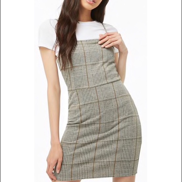 Forever 21 Dresses & Skirts - Glen Plaid Mini Dress - Forever 21